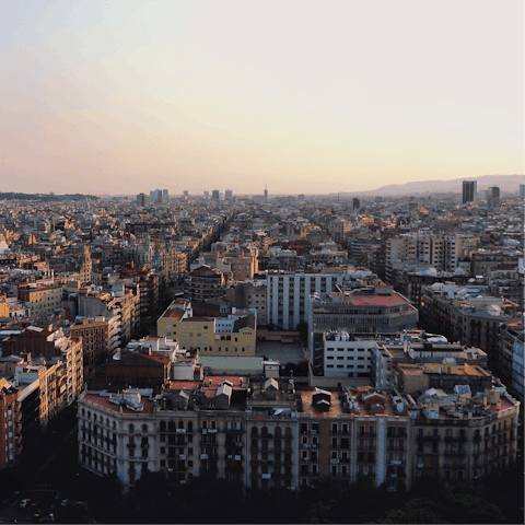 Spend your evenings sipping wine in bars in nearby Eixample