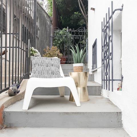 Stylish outdoor seating 