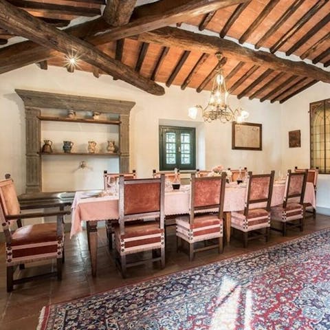 Stay in a home filled with history, including dining chairs once owned by a 17th-century poet