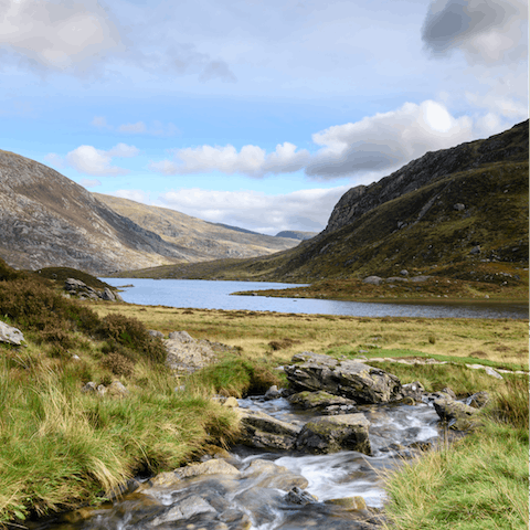Explore the wild landscapes of Snowdonia National Park, half an hour away in the car