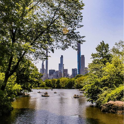 Stay just seven minutes away from leafy Central Park