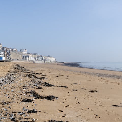 Stay just a two-minute walk away from Ramsgate Main Sands Beach