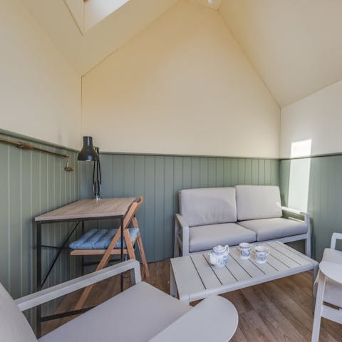 Steal a quiet moment for yourself in the garden room