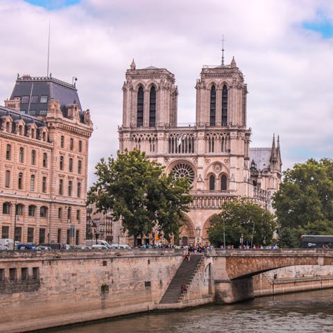 Catch the metro to the Cité stop and visit the Notre Dame