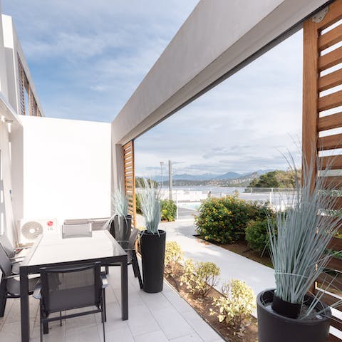 Feel the refreshing spirit of the sea from the terrace