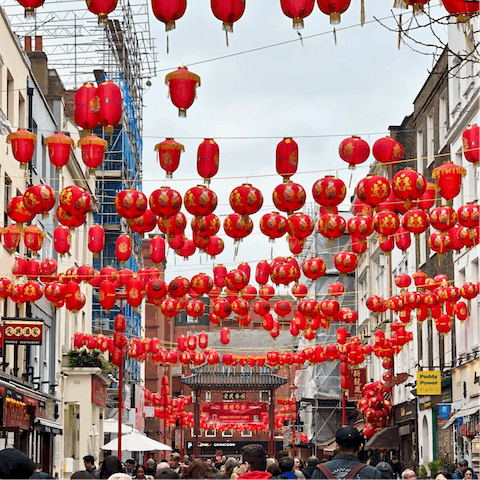 Eat and drink your way through Chinatown, a five-minute walk away