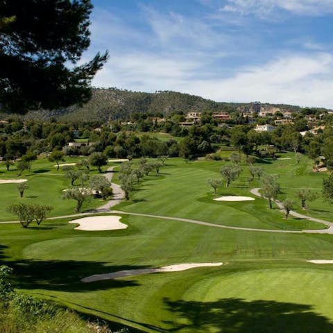 Play at the prestigious 18-hole Bendinat Golf Course