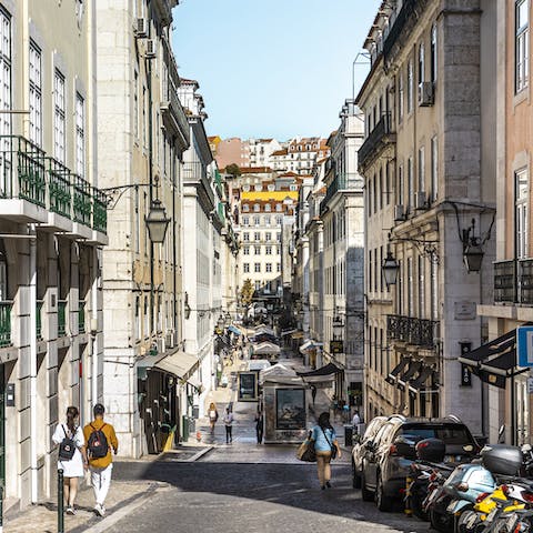 Explore your historic Chiado neighbourhood, known for its  independent shops, unique cafes and literary heritage