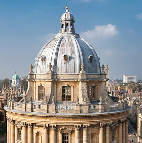 Drive to Oxford in just half an hour to visit the world-famous university