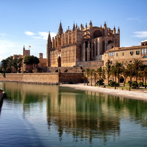 Change things up with a day trip to Palma –  just a forty-five-minute drive away