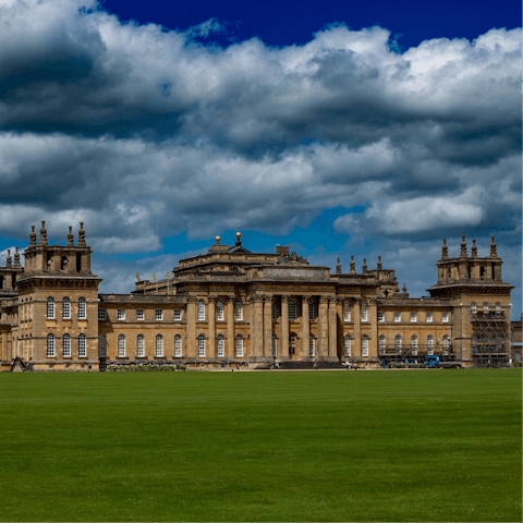 Visit beautiful Blenheim Palace – a 7-mile drive away