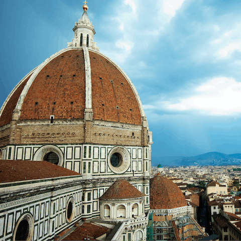 Wander over to the Cathedral of Santa Maria del Fiore in only five minutes