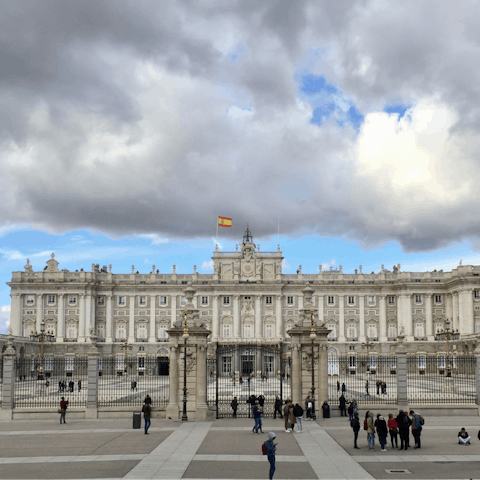 Stroll to Palacio Real de Madrid – you're close to all the sights here