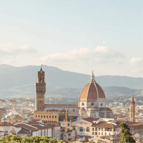 Hop in the car for an hour and take a scenic route to Florence