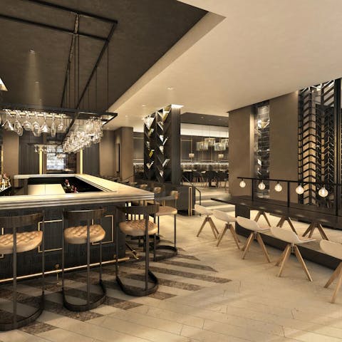 Make the most of the five restaurants that lie within the building
