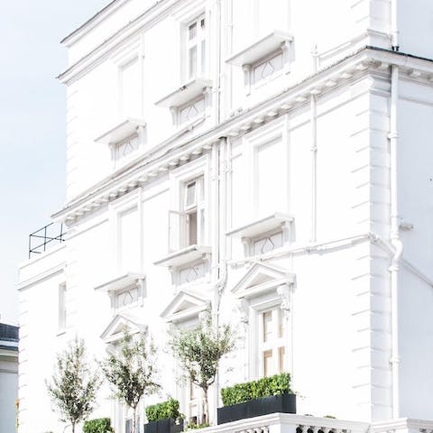 Admire the architecture of your Knightsbridge location