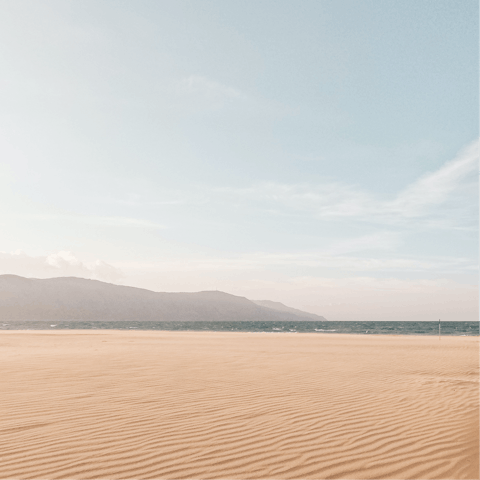 Begin the day with a stroll along Platanes Beach, a fifteen-minute drive away