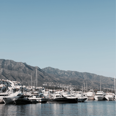 Take a trip to nearby Puerto Banús to sample some local cuisine