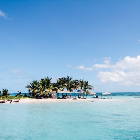 Drive over to Bavaro Beach in only five minutes and take a dip in the Caribbean Sea
