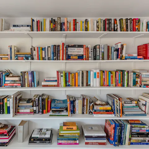 Pick a novel from the host's extensive collection of books