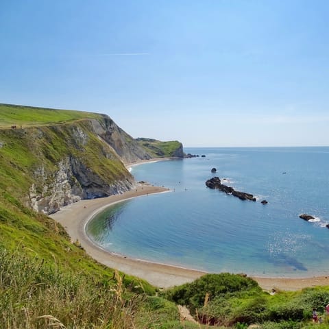 Journey along the Jurassic Coast, starting at Hive beach, just a short drive away