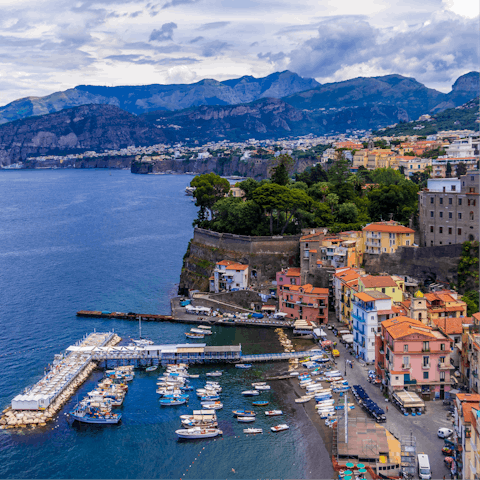 Make the 7-kilometre drive to nearby Sorrento