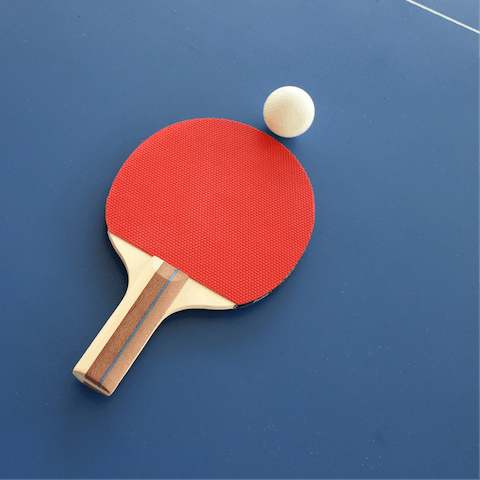 Play a few games of table tennis with a friend
