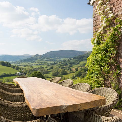Have elegant alfresco brunches with unreal views