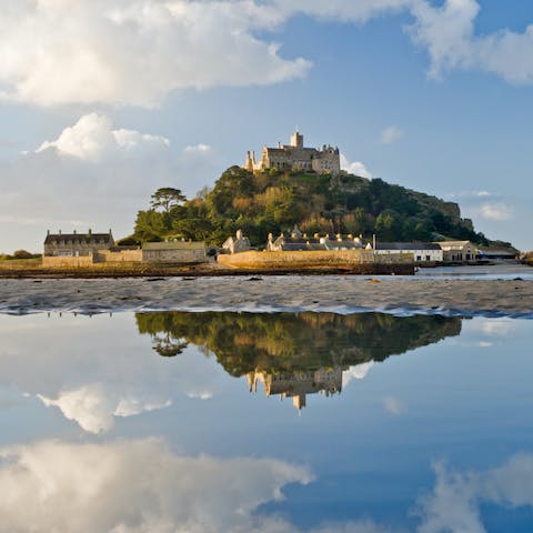 Walk over the causeway to St Michael's Mount – the jewel of south Cornwall