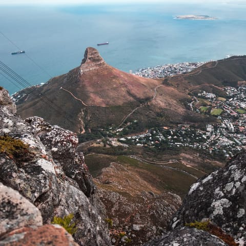 Hike up iconic table mountain, or take the cable car