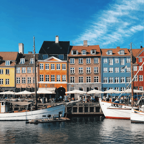 Stay in the heart of Copenhagen, a short walk from Nyhavn