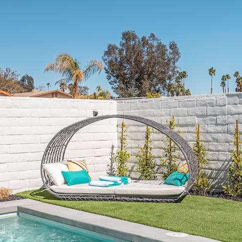 Soak up some California sun on the daybed