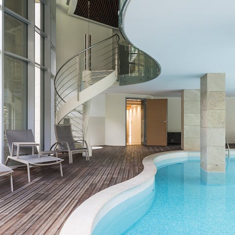 Access to the indoor pool