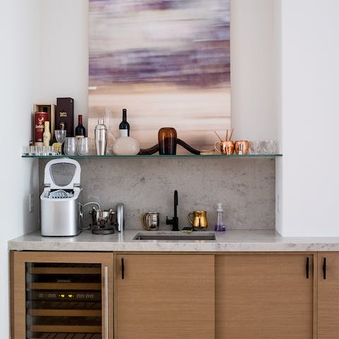 Practice your mixology skills at your own wet bar