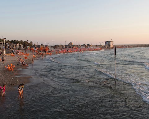 Spend a day on Mezizim Beach, it's right across the street