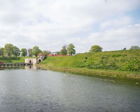 Visit the Kastellet fortress located a short walk from your home