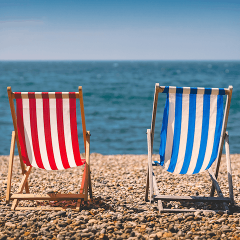 Spend sunny afternoons relaxing at the beach