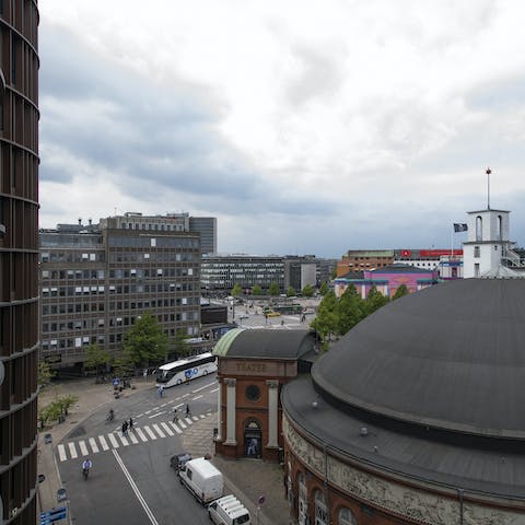 Central views from the terrace