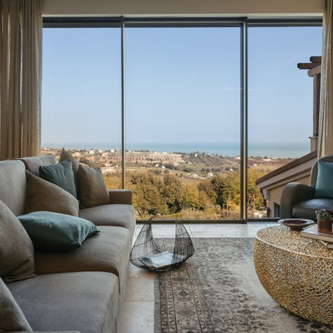 Wake up to majestic views of the Adriatic Sea and feel inspired by this serene setting