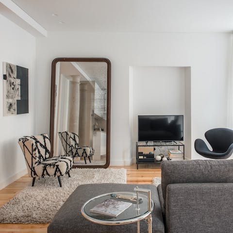 The luminous living room