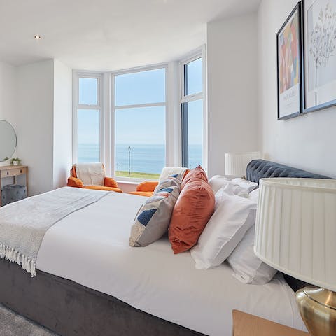 Wake up and admire the sea views from bed