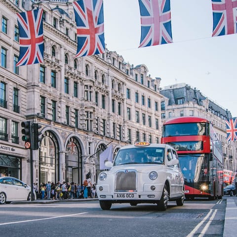 Browse the shops on Oxford Street, a five-minute stroll away