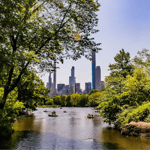 Soak up the greenery of Central Park, a short distance away