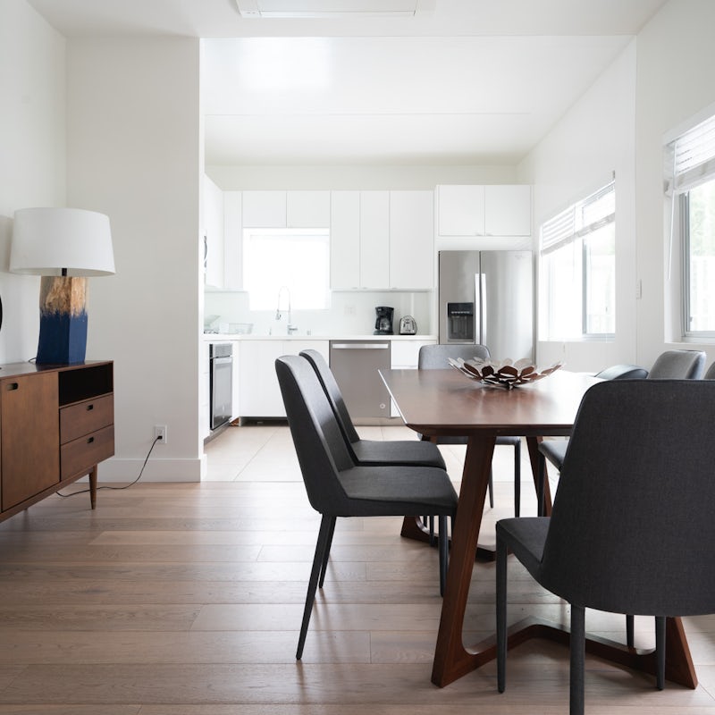 The open-plan layout