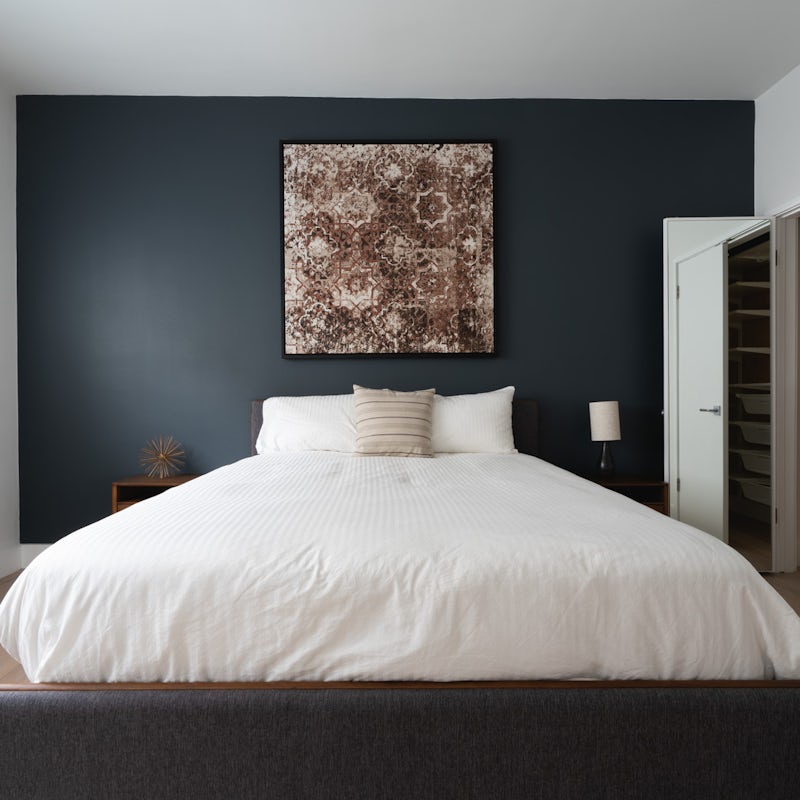 The calming bedrooms
