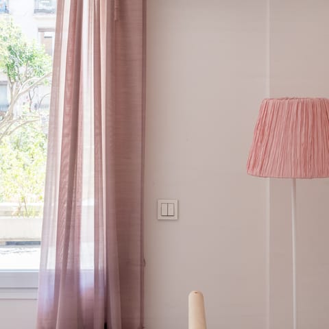 Escape the city hubbub in your pastel pink boudoir