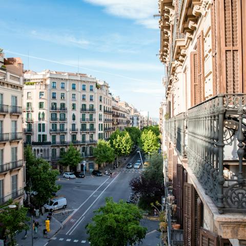 The view of Eixample 