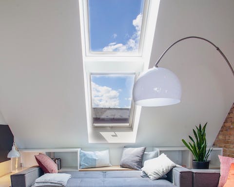 The luminous skylight windows