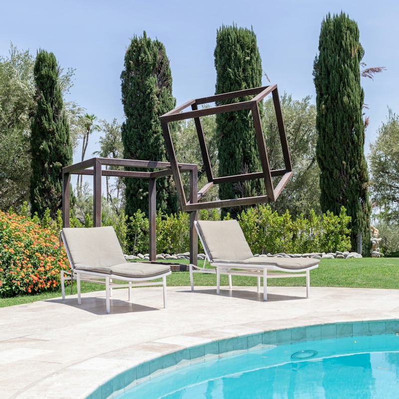 Wander through the contemporary sculpture garden