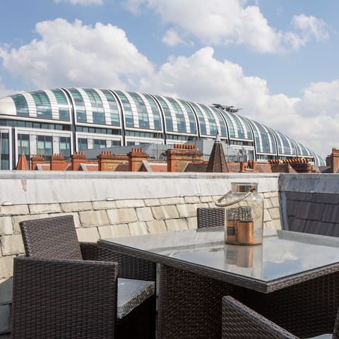 Enjoy the views from the terrace